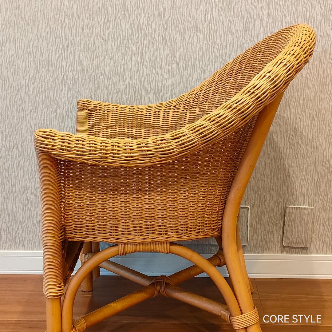 ラタン　アームチェア　ナチュラル
