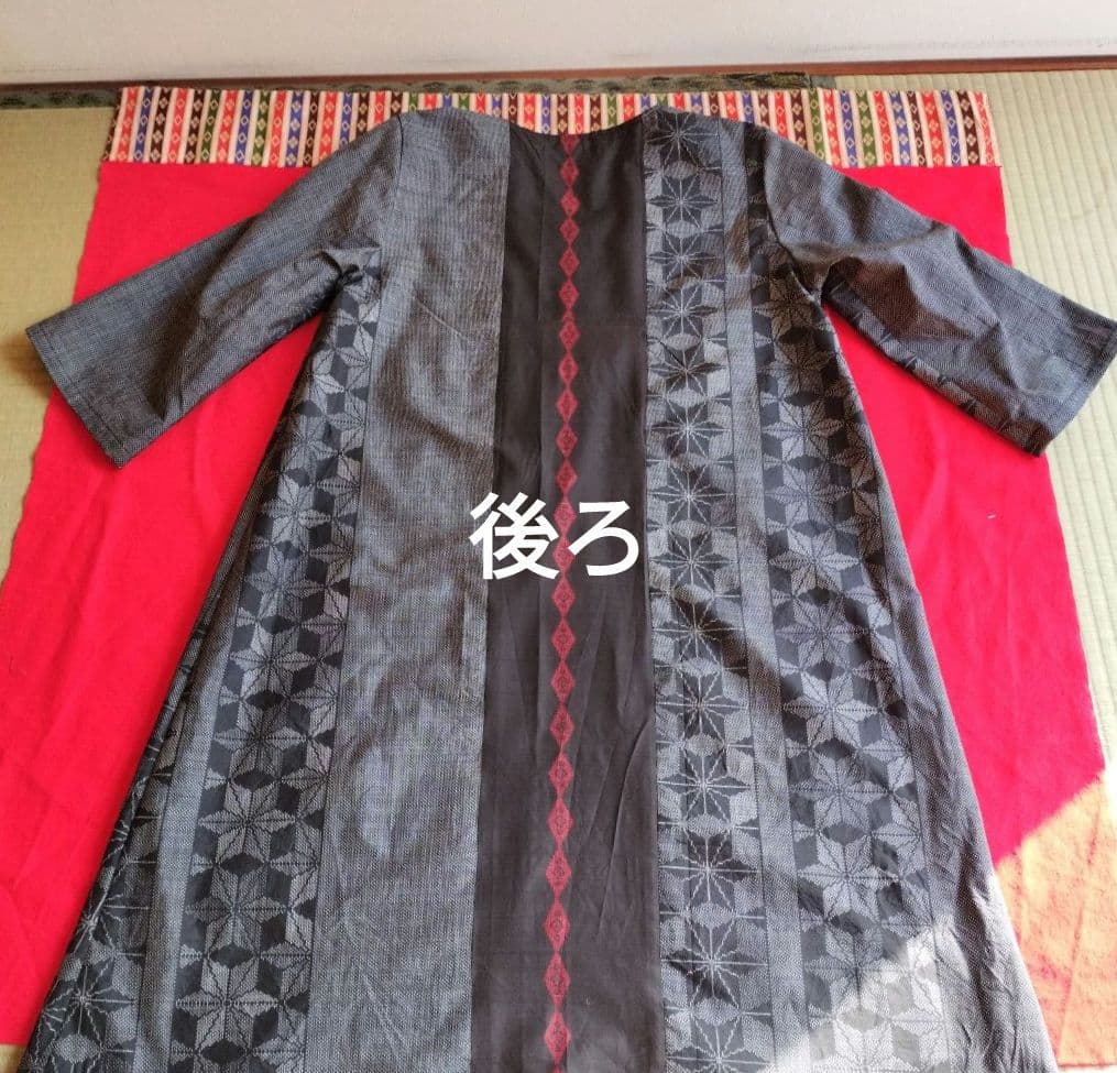 着物リメイク 大島 龍郷 ワンピース チュニック