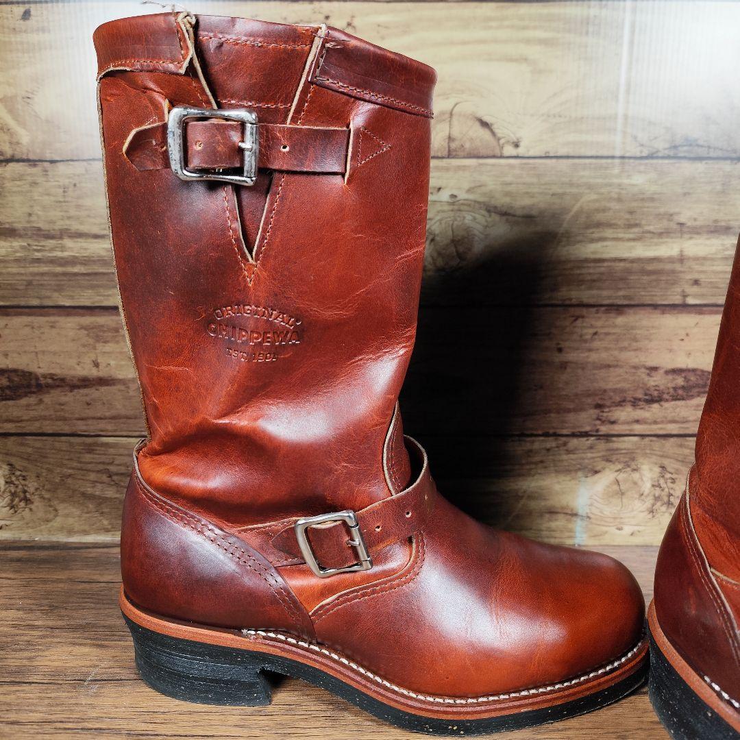 ★黒タグ★ Chippewa 1901M05 エンジニアブーツ タンレネゲード