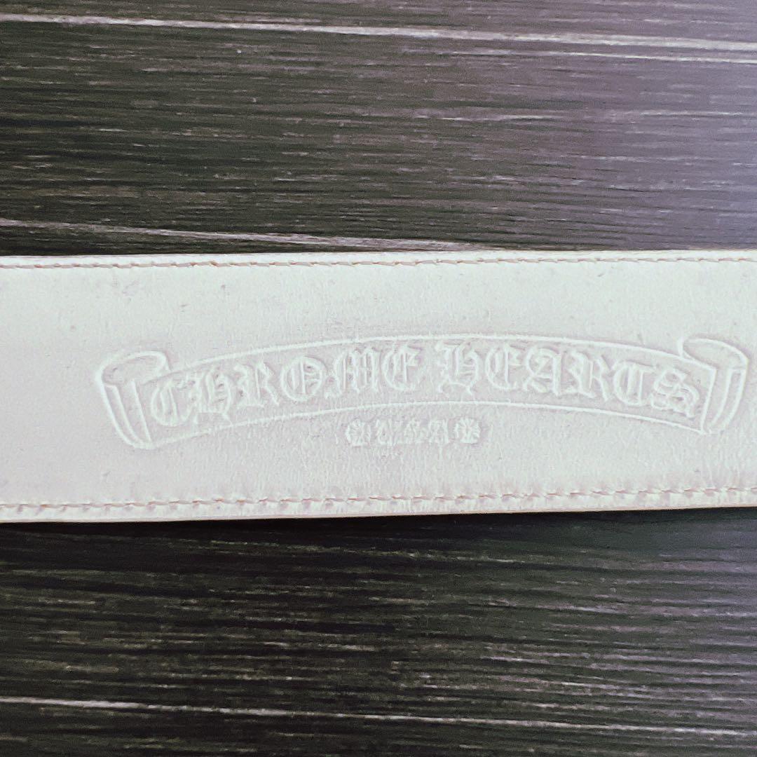 Y クロムハーツ レザーベルト 黒・白・茶