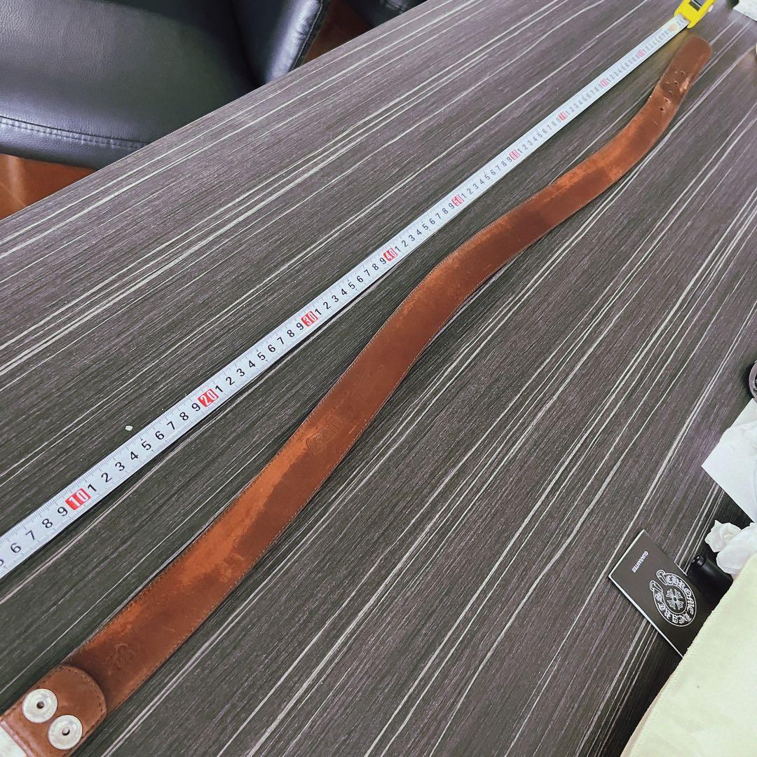 Y クロムハーツ レザーベルト 黒・白・茶