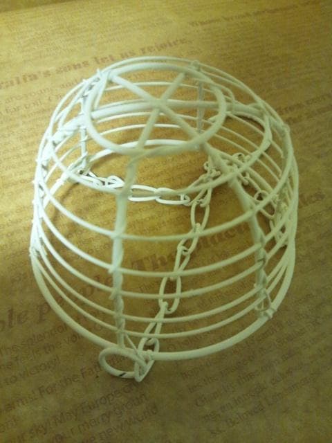 5個セット＊ アンティーク ハンキング バスケット ＊ ホワイト