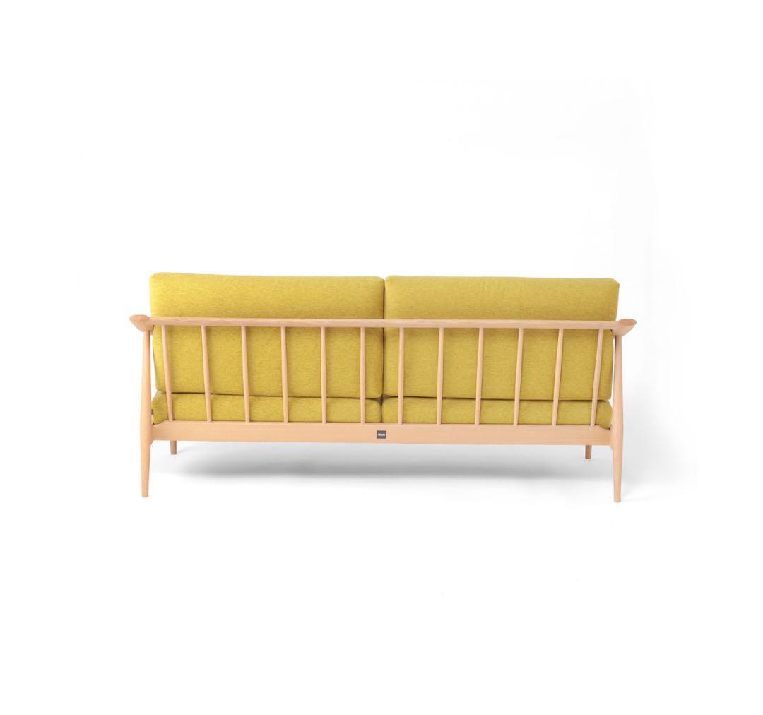 日進木工×TWO-ONE STYLE　3人掛けソファ『ブランカ』