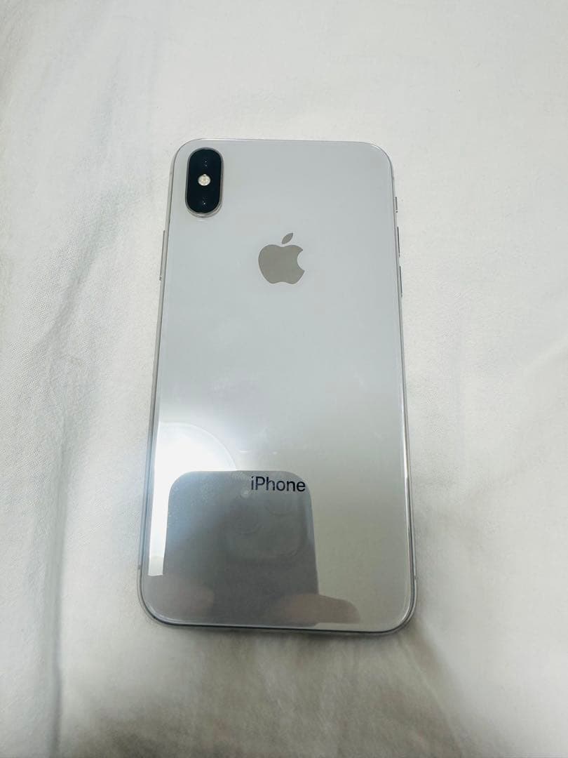 【美品】Apple iPhone X シルバー 本体のみ　256GB