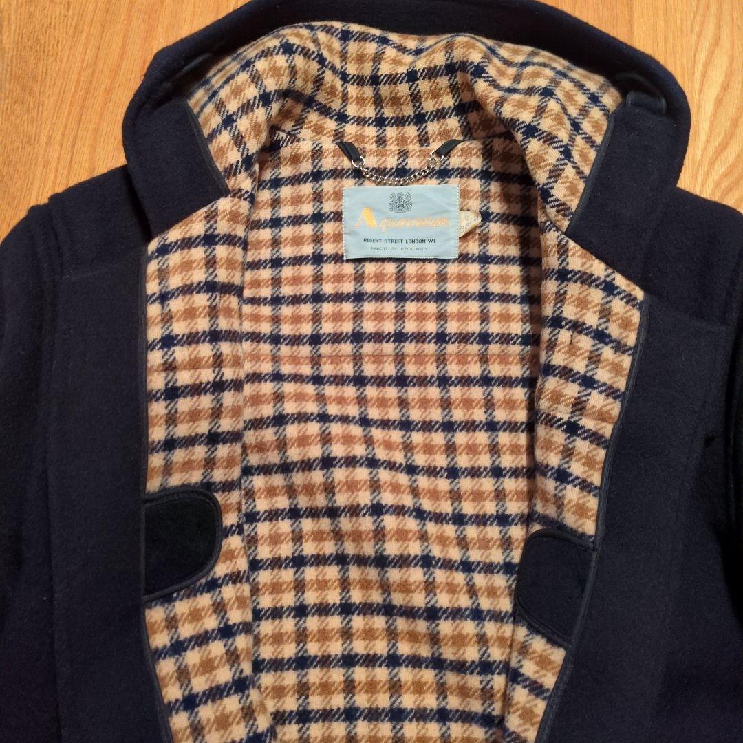 Aquascutum ネイビー ダッフルコート