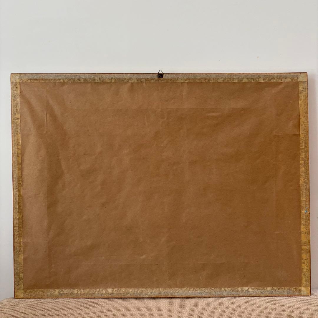 モラ　刺繍　ビンテージ極上品　額装済み