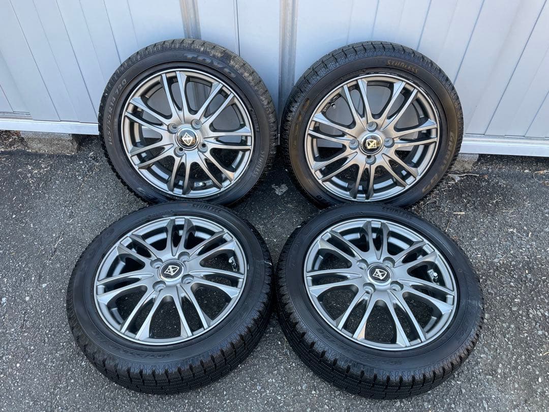 送料込み　165/55R14 スタッドレスタイヤ・ホイールセット 14インチ