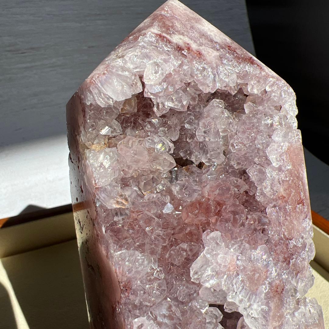 天然石　ピンクアメジスト　タワー