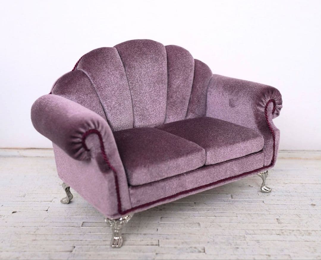 ま～※プロフ必読 1/6シェル型ソファ2人用