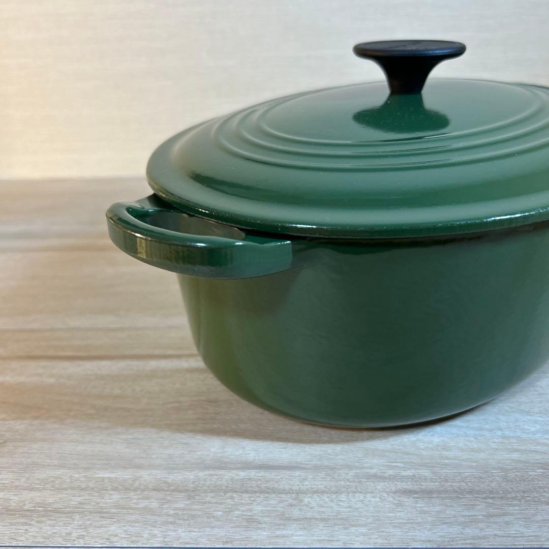 ルクルーゼ　ココットオーバル　27cm モスグリーン　グリーン　両手鍋　鍋