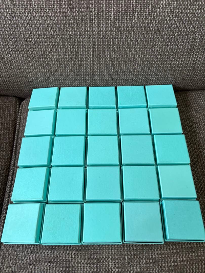 旧型中古品 ティファニー正方形 空箱　保存袋25セット