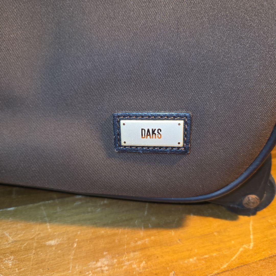DAKS ダックス 3WAY キャリーバッグ ボストン ハウスチェック 茶