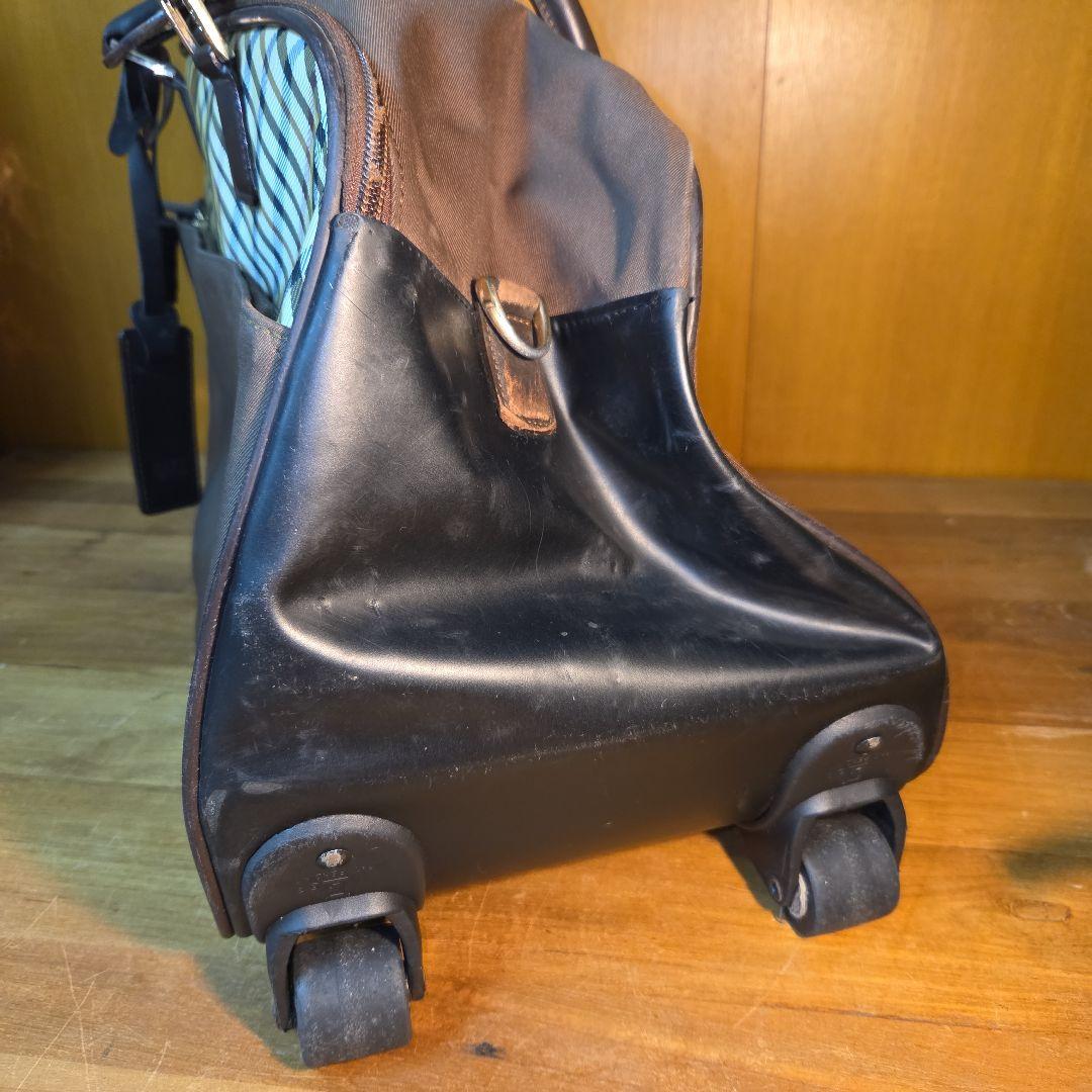 DAKS ダックス 3WAY キャリーバッグ ボストン ハウスチェック 茶