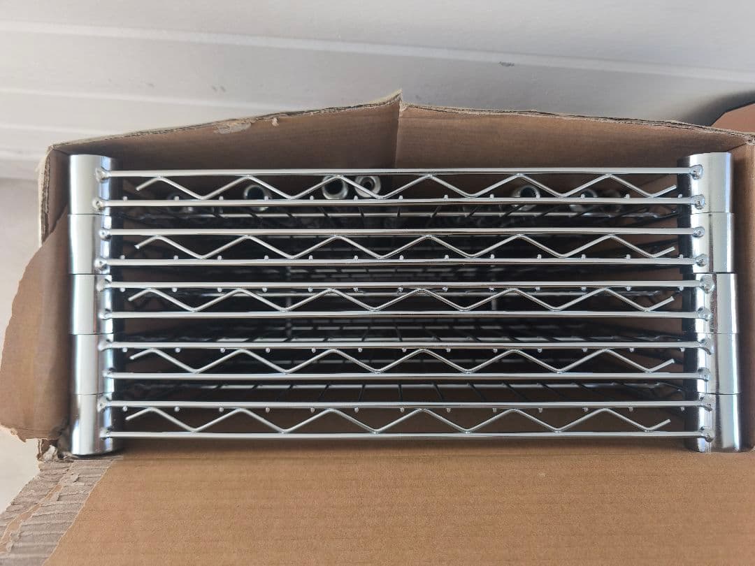 ルミナススチールラック 5段 ＋ 天板 ＋ 補強パーツ