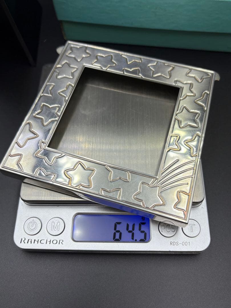 ティファニー フォトフレーム 写真立て 星 スター 銀 925