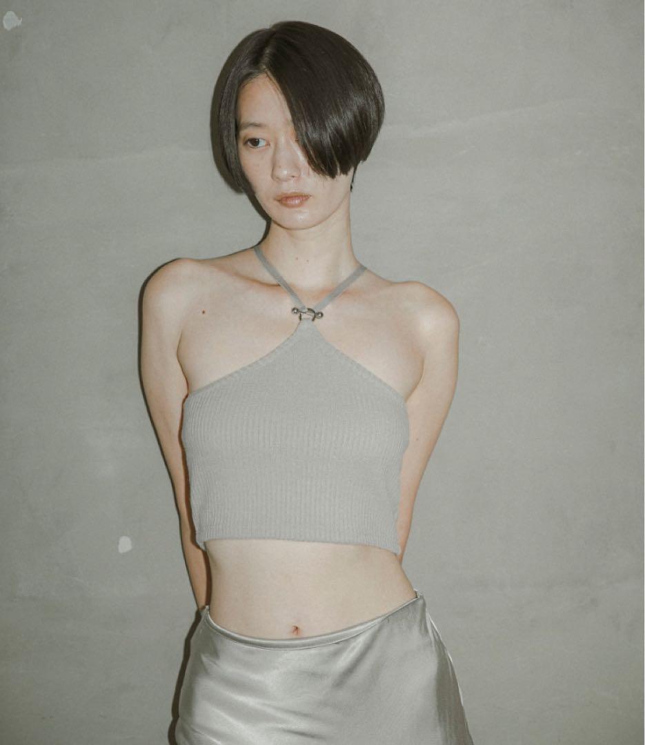 Geminitale ジェミニテール ホルターネックニットキャミソール