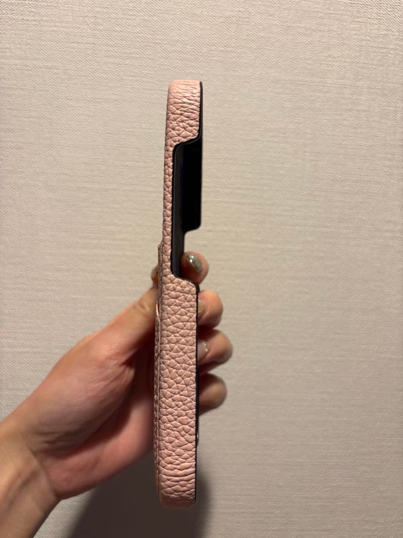 BONAVENTURA iPhone16レザースマホケースピンク