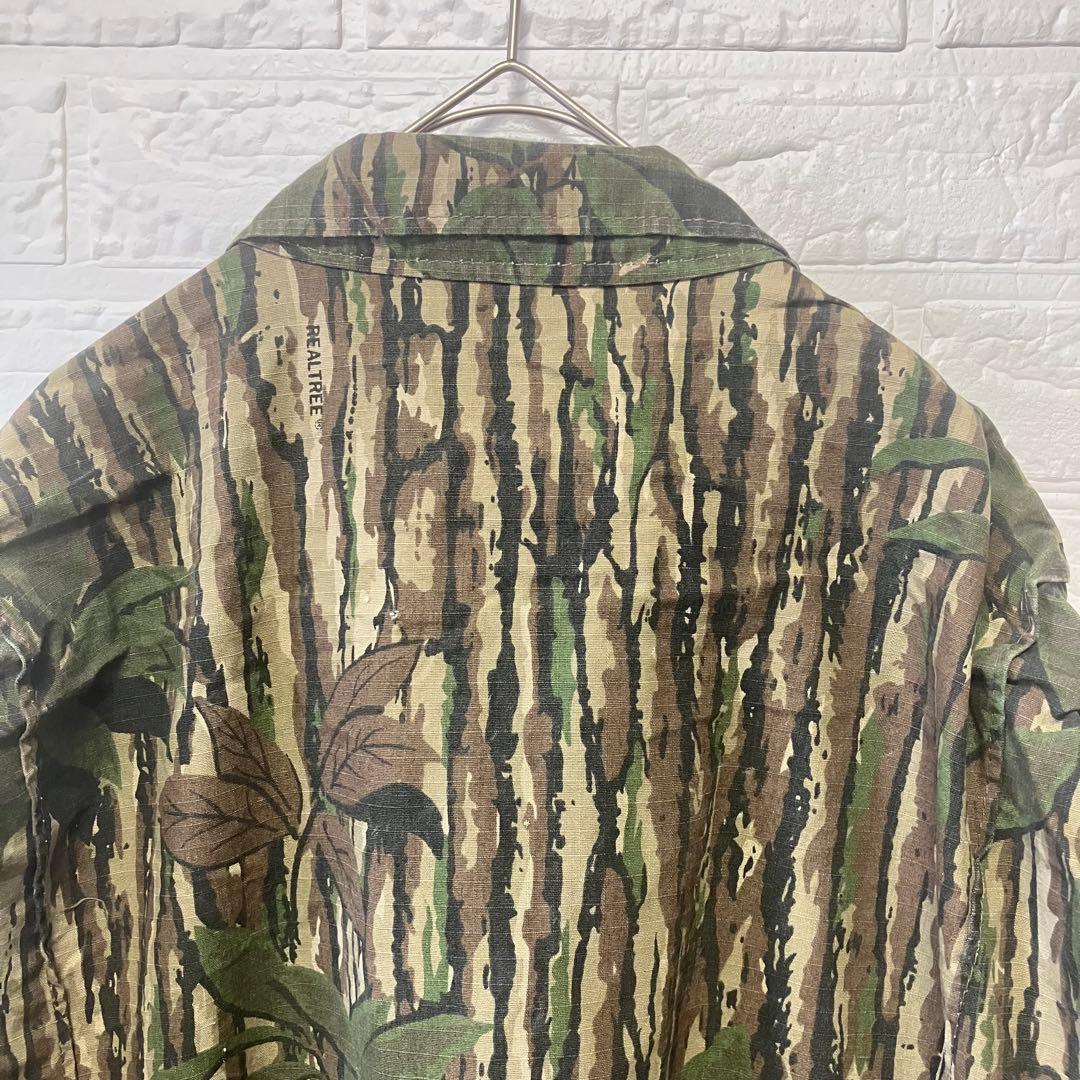 ●Z13【アメリカ製】つなぎ カモフラージュ柄 グリーン系 men's【2XL】