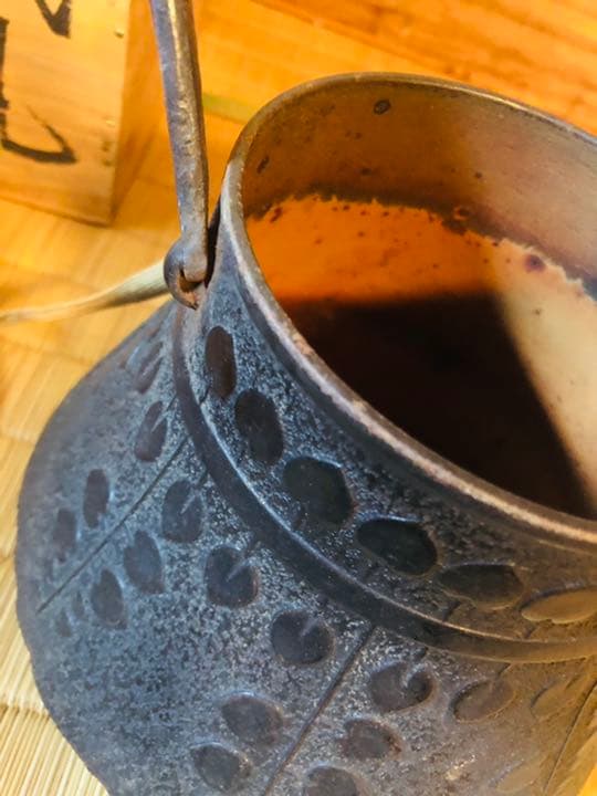 南部鉄器　鉄瓶　蔵出し