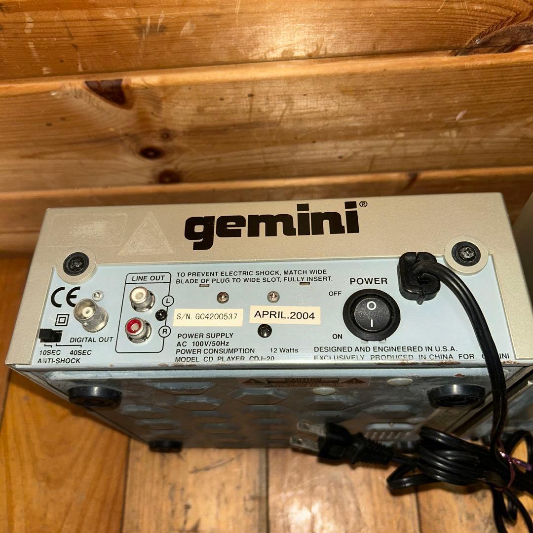 人気モデル GEMINI CDJ-20 CDプレーヤー