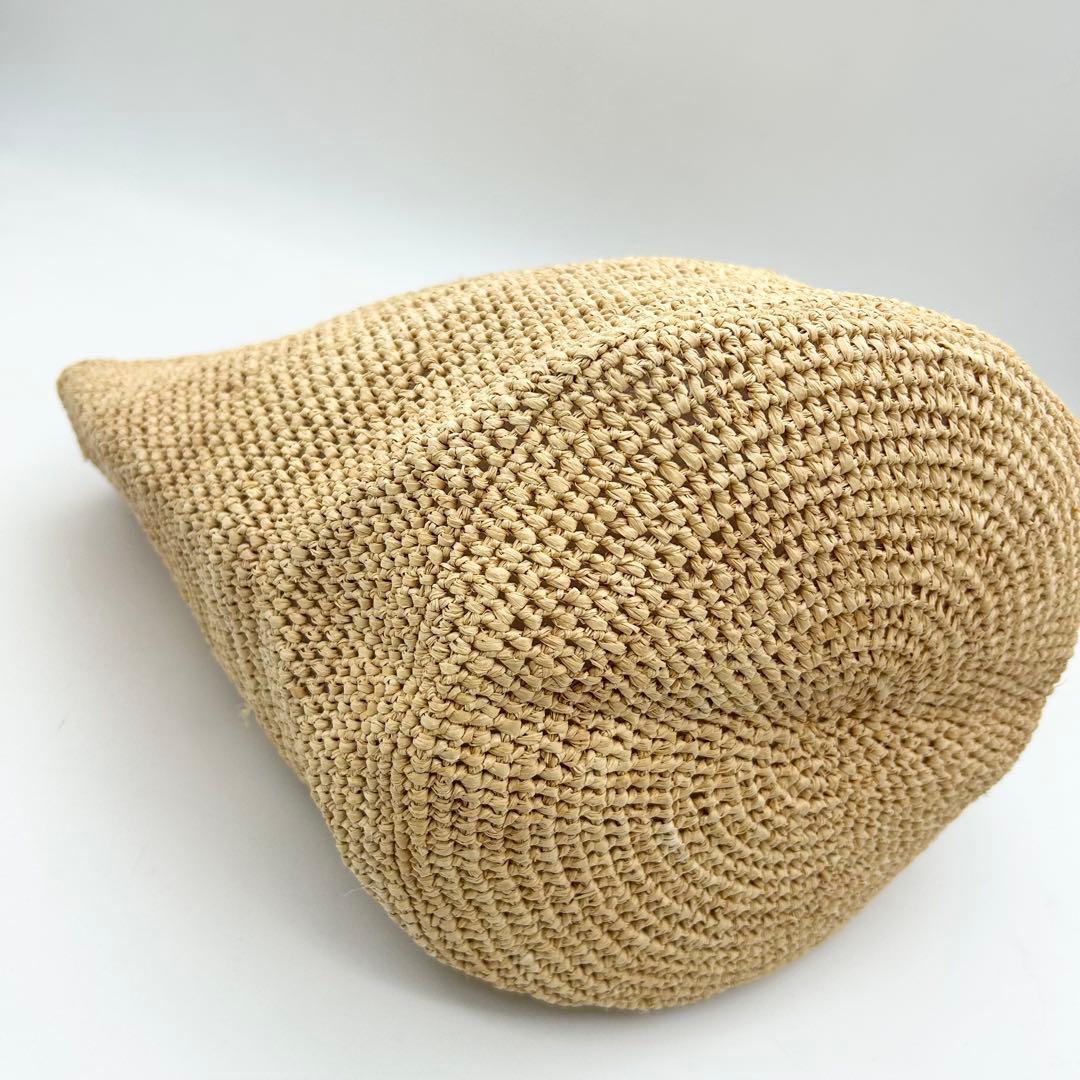 未使用級　ヘレンカミンスキー　ワンショルダーバッグ　カゴ　ラフィア　A4　肩掛け