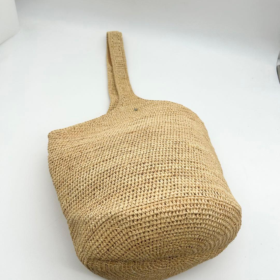 未使用級　ヘレンカミンスキー　ワンショルダーバッグ　カゴ　ラフィア　A4　肩掛け