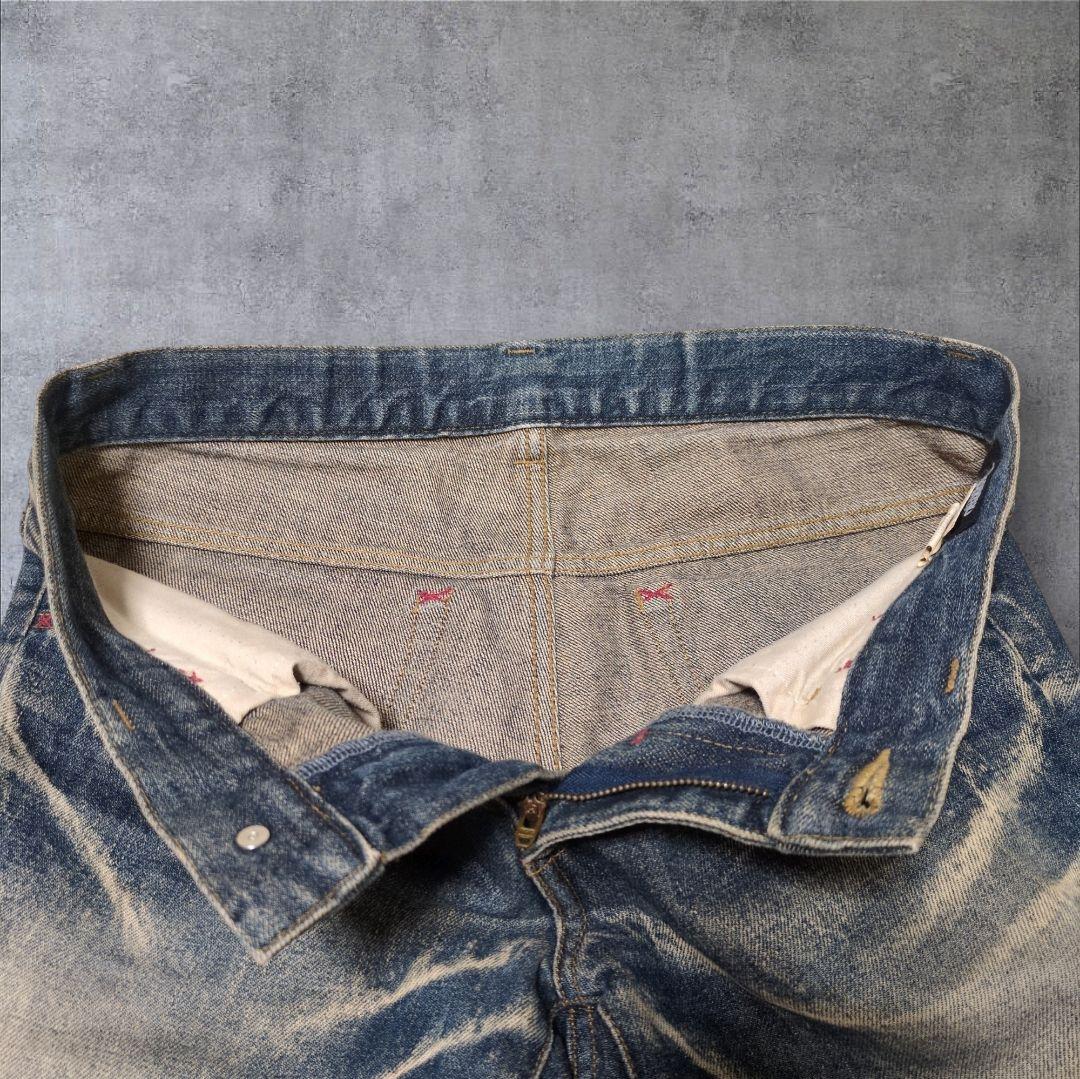 トルネードマート 鬼ヒゲ 稲妻 フレアデニム y2k ブーツカット 00s