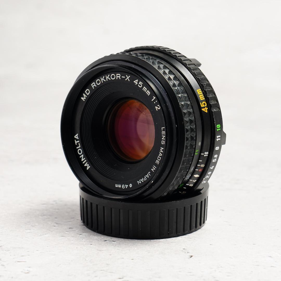 【美品】動作◎ ミノルタ MD ROKKOR 45mm F2 348