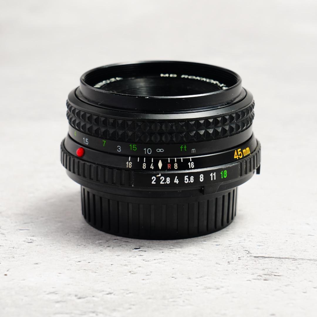 【美品】動作◎ ミノルタ MD ROKKOR 45mm F2 348