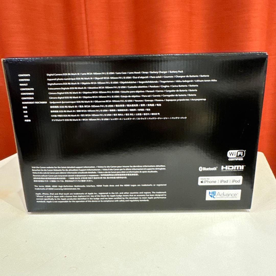 Canon EOS R6 Mark III 最新　ボディ本体未開封　付属品箱あり