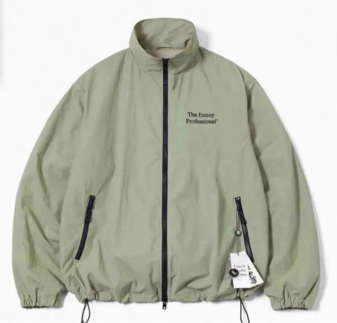 ENNOY エンノイ ナイロン セットアップ Lサイズ　Sage シャカシャカ
