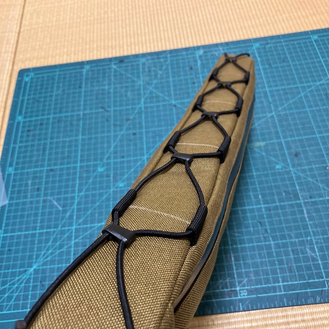 ハンドメイドフレームバッグ　コーデュラ1000 コヨーテ　48.5cm