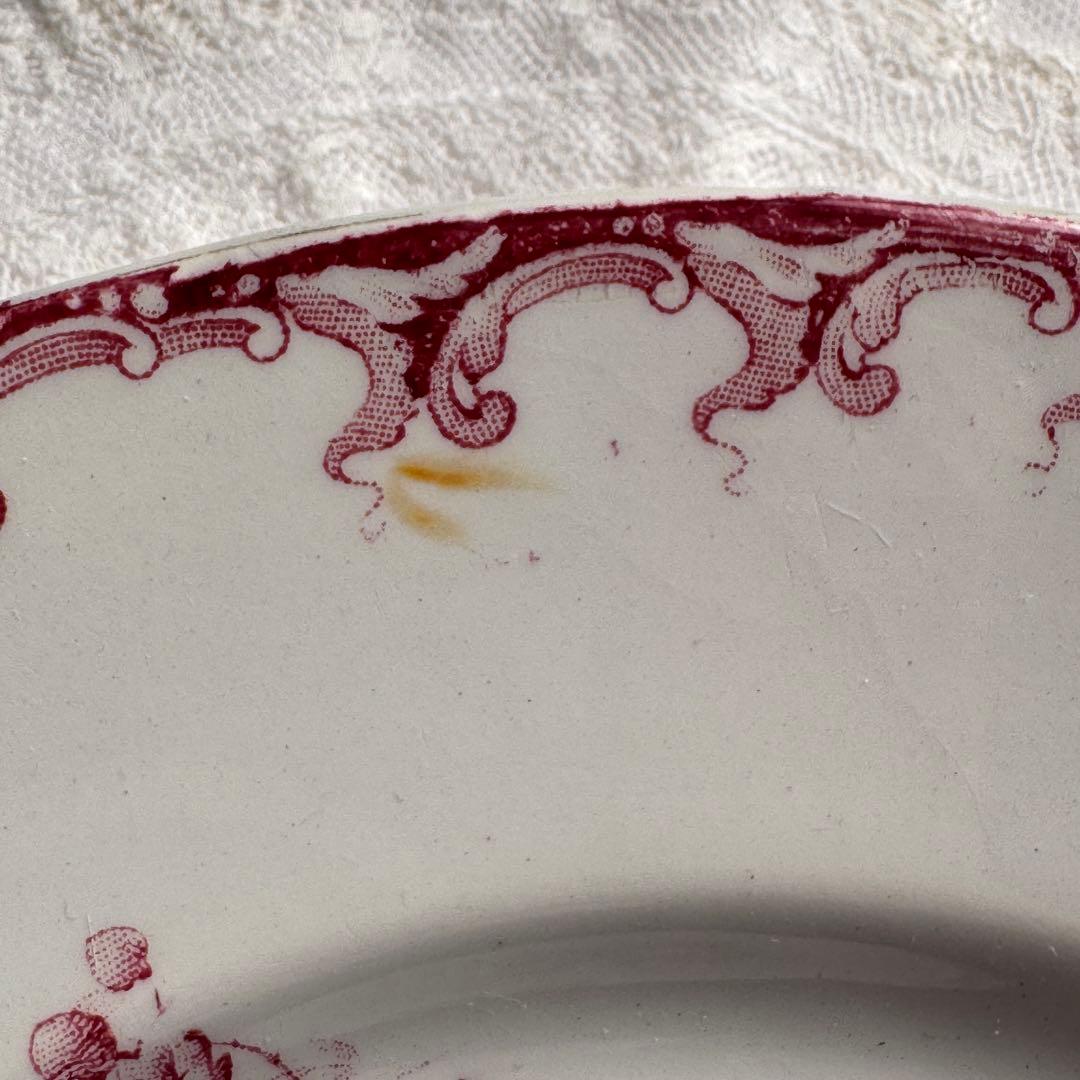 美品　フランスアンティーク　サンタマン　オーべピーヌ デザートプレート