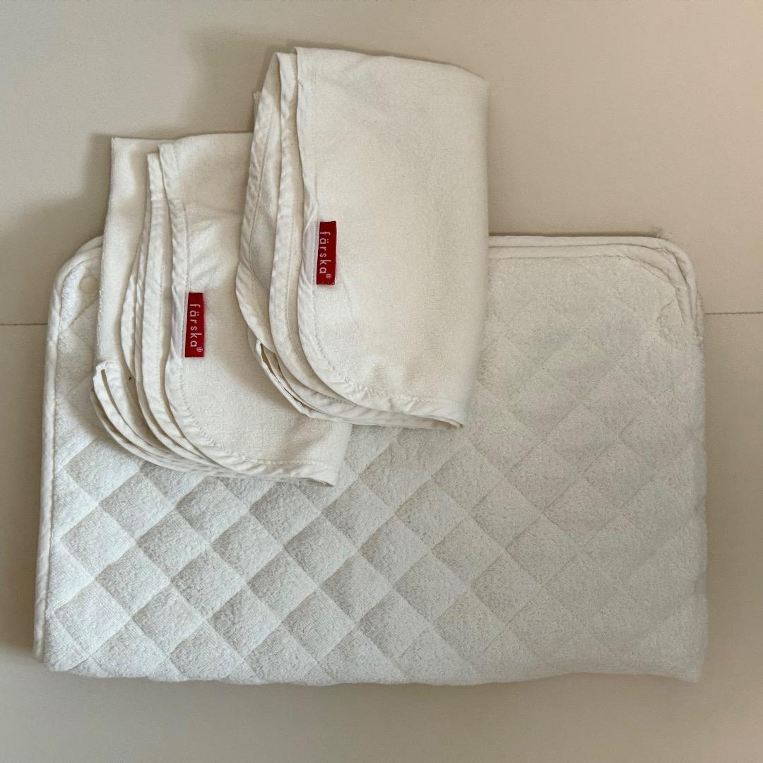 【美品】ベビーベッド farska コンパクトベッド フリー メランジブラウン