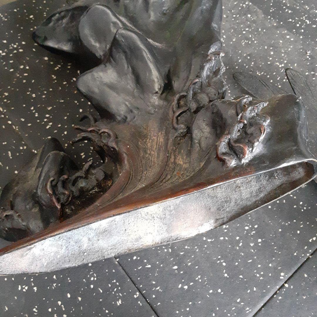 希少大きな鷲の銅製品の金属置物アートオブジェ