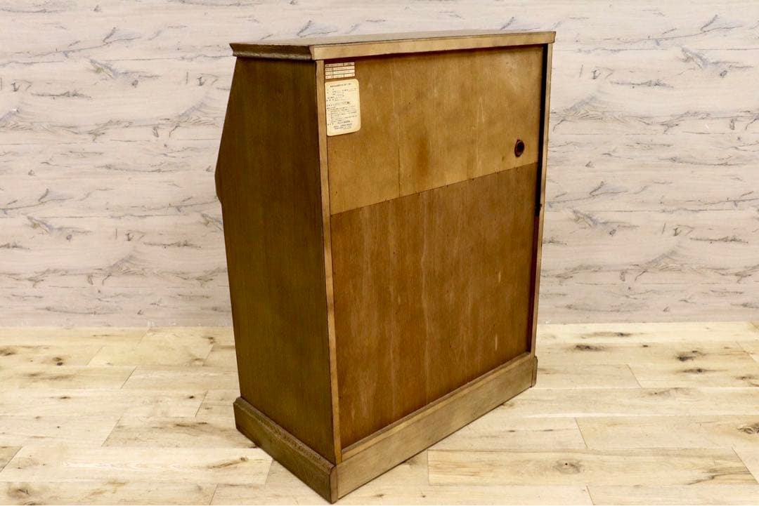 GMIK160○勇峰工芸 ライティングビューロー チェスト デスク 引き出し