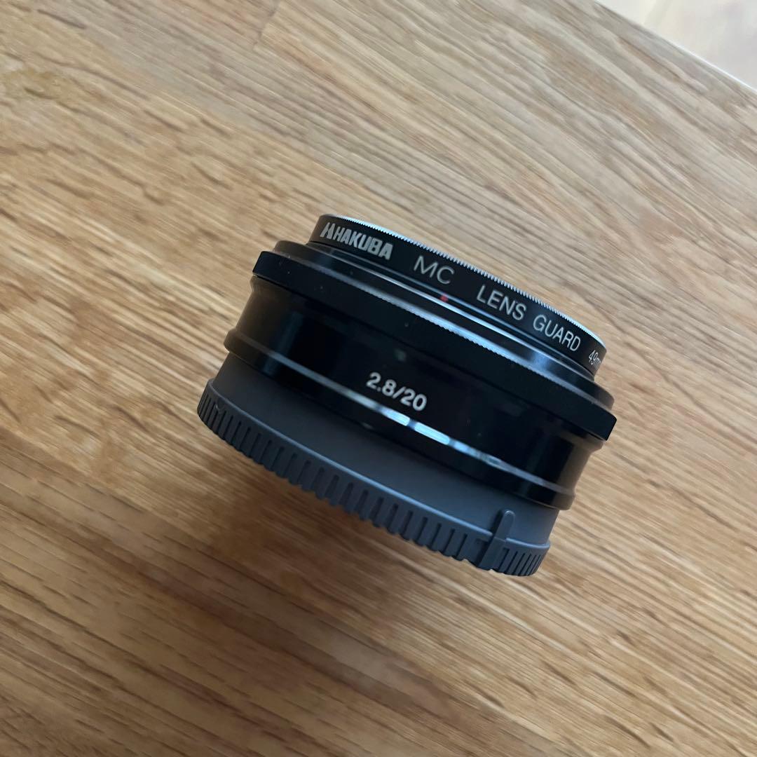 【美品】Sony E 20mmF2.8単焦点レンズ プロテクター付き