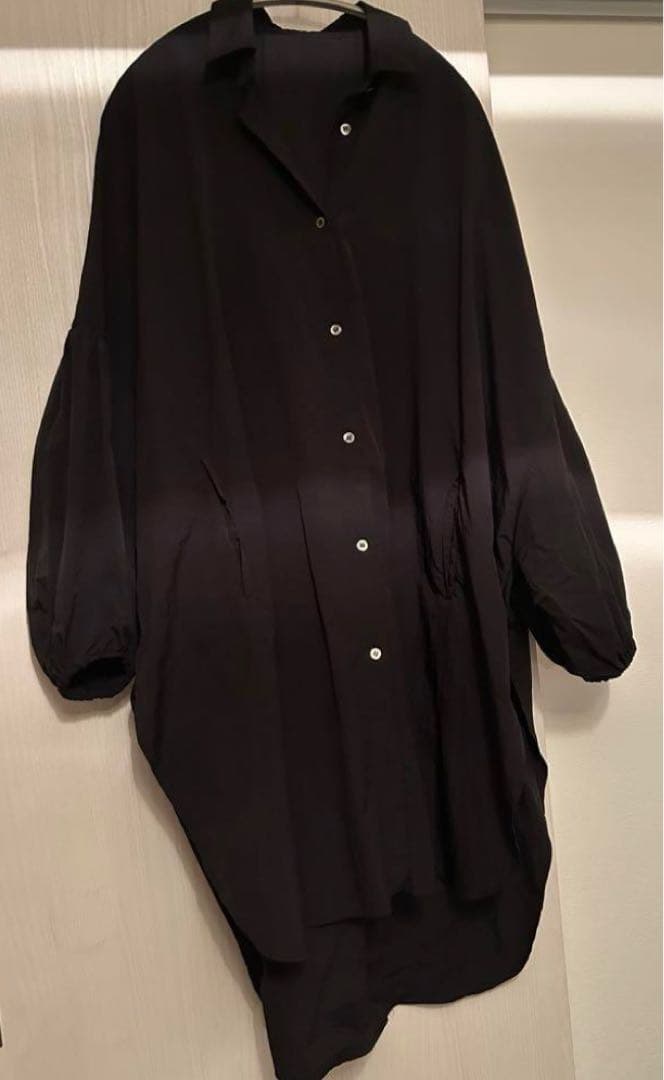 ルフィル　オーバーシャツ　ブラック　フリーサイズ