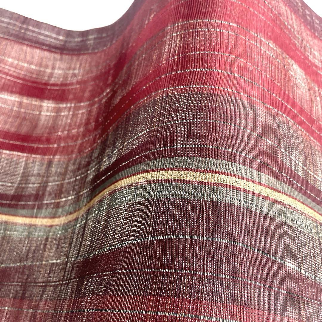 専用帯5106 ●小森草木染工房 小森久 草木染 本場筑前博多織 両面全通 袋帯