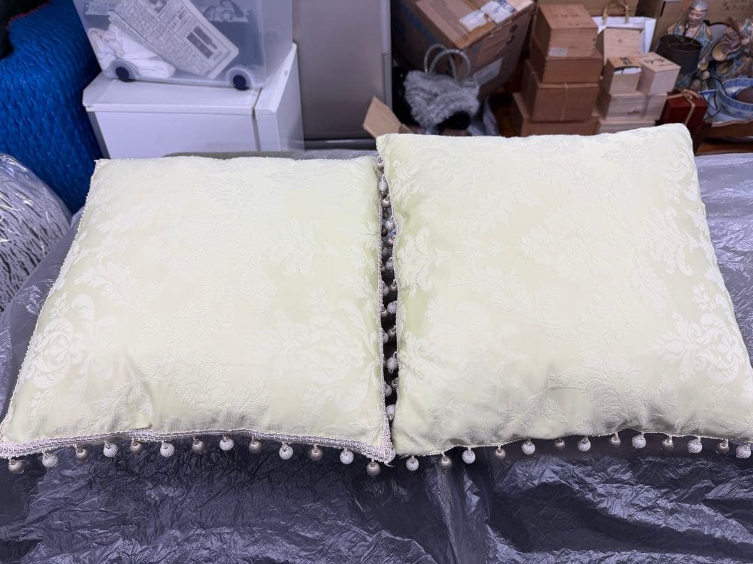 美品 IDC 大塚家具 起立木工 ノルディー ファブリック 2人掛け ソファー