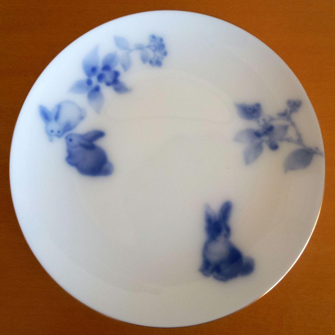 【希少】大倉陶園 ラビットアイブルーベリー ペア ケーキセット 廃盤・未使用品