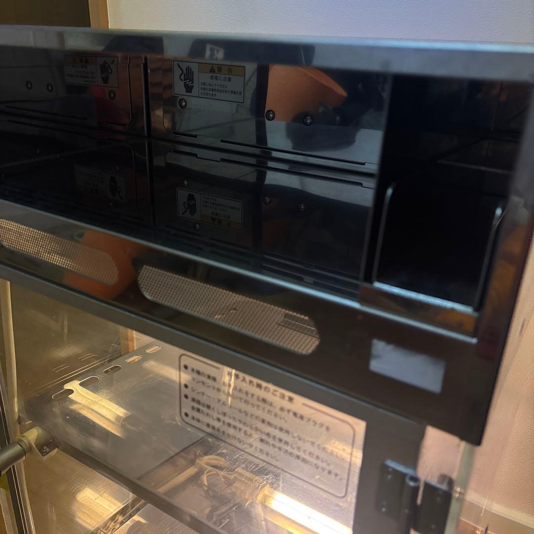 常温ショーケース 透明 ガラス製 100V 40W フジマック