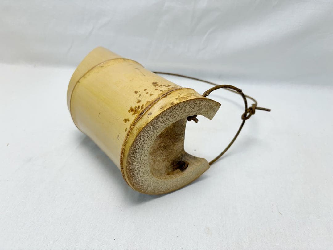 華道具 沓型 吊舟花入 竹花入 釣舟 茶懐石 花器 七事式 竹工芸 元箱