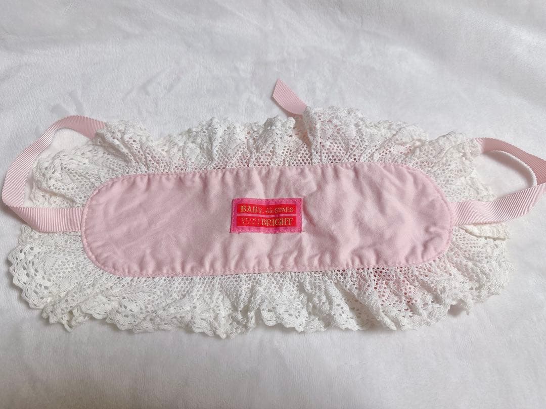 ●BABY● 初期 3つリボンヘッドドレス ピンク 未使用