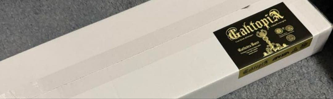 GAHGA GAHTOPIA ハイバック チェア本体　張替シート&肘掛　黒刺繍