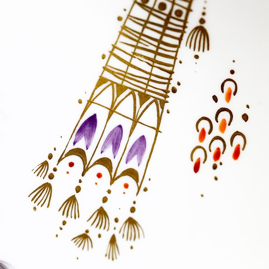 【レア極美品】マイセン アラビアンナイト 千夜一夜物語 オーバルプレート