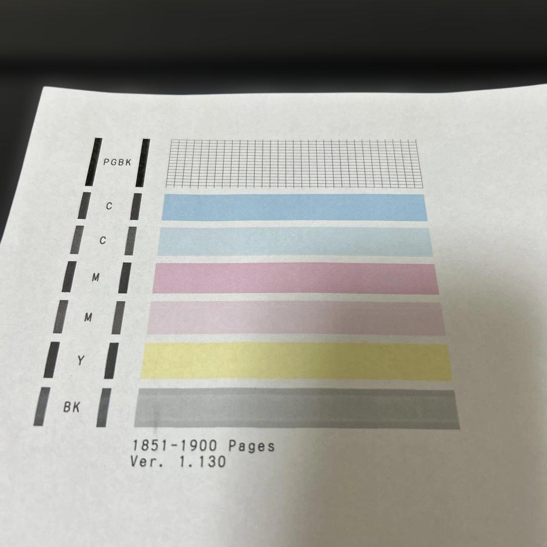 Canon TS5030 印刷枚数1900枚以下