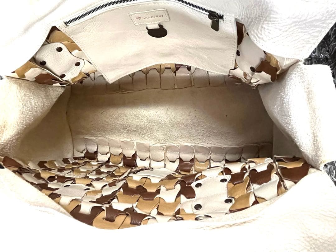 マルベリー　ロクサンヌ　ホワイト　MULBERRY