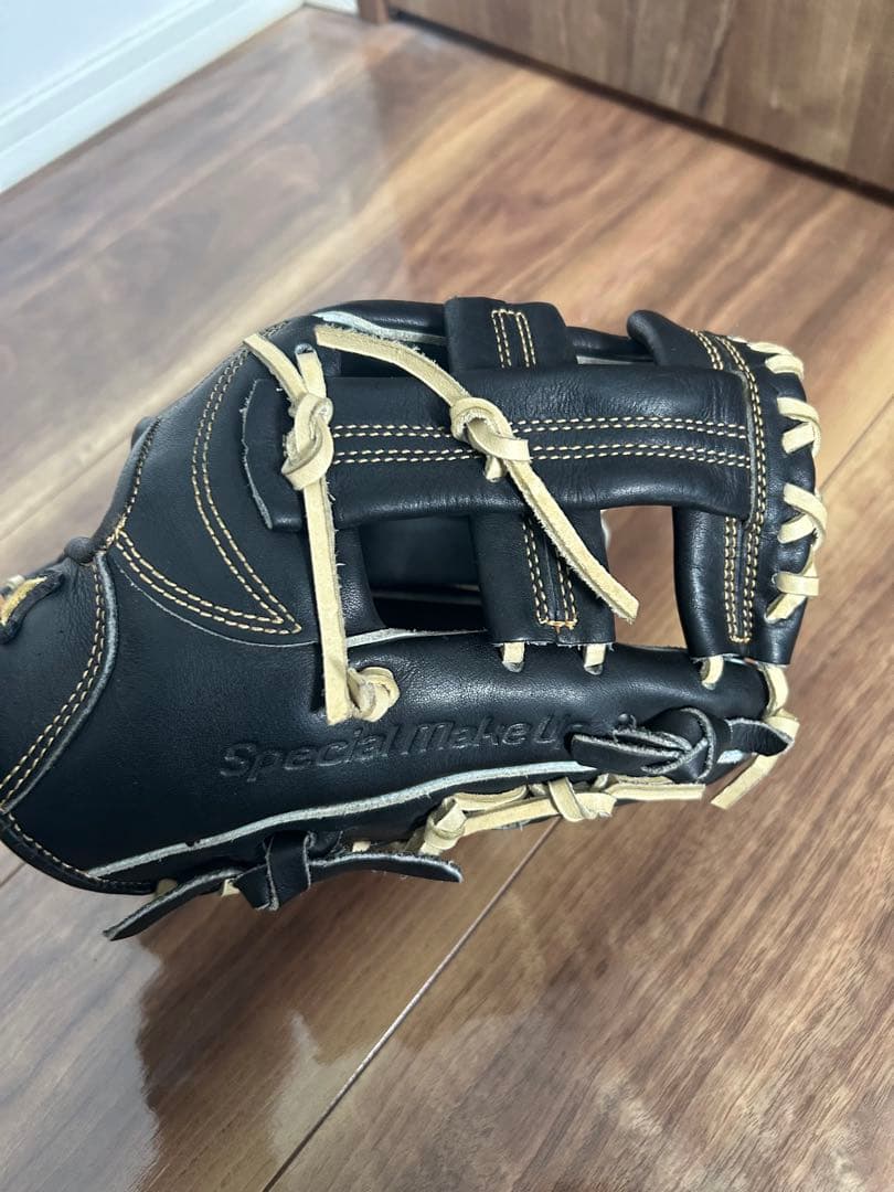 【美品】SSK 硬式内野手用 ブラック×キャメル
