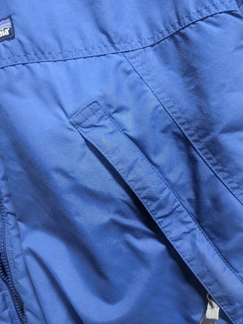 パタゴニア シェルドシンチラベスト ナイロン　ブルー　サイズＬ　90年代